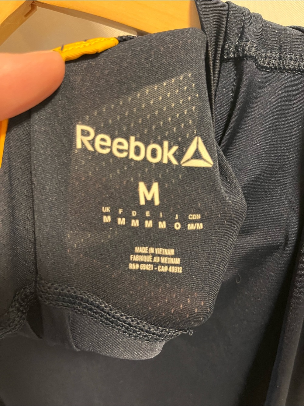 Reebok Navy Athletic Tee - Picture 3 of 8